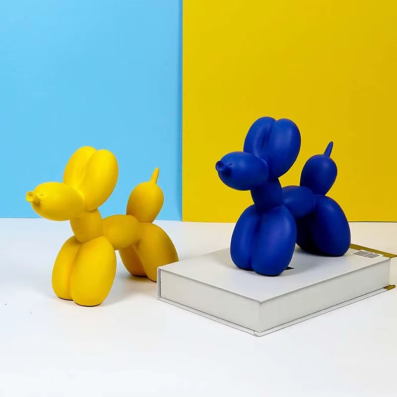 Mat Balloon Dog Nordic Figurine Animals Statue Sculpture Cake Art Electroplating Small Antiskid Decorations Living Dessert Party