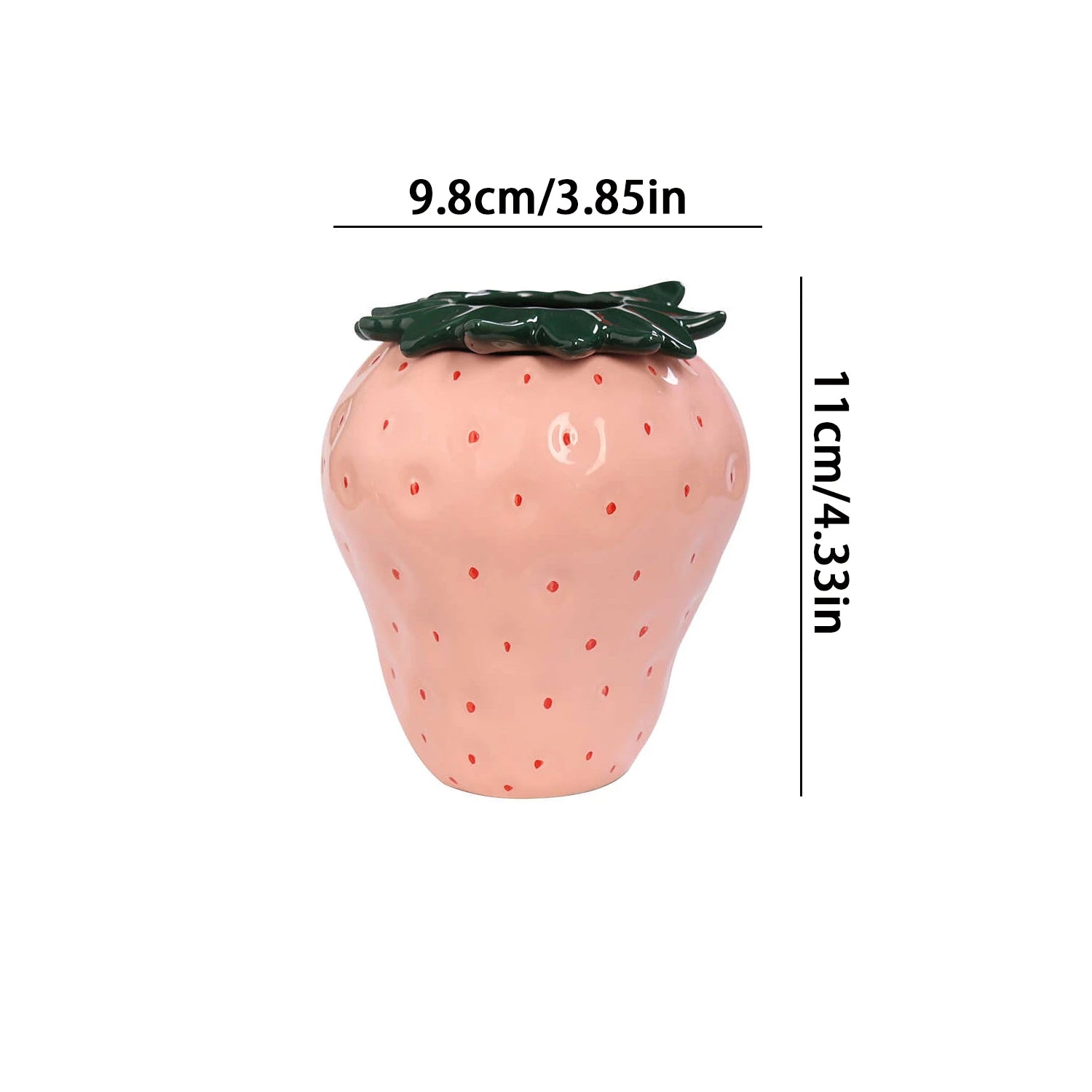 Strawberry Vase, Ceramic Fruit Shaped Vase, Home Decoration, New Year Decoration Vase